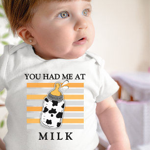 You Had Me At Milk - Milk Bottle Baby Bodysuit
