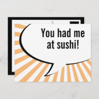 you had me at sushi