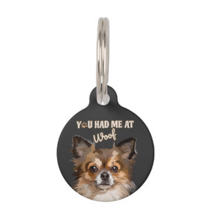 You Had Me At Woof   Pomeranian Dog Lovers  Pet Tag
