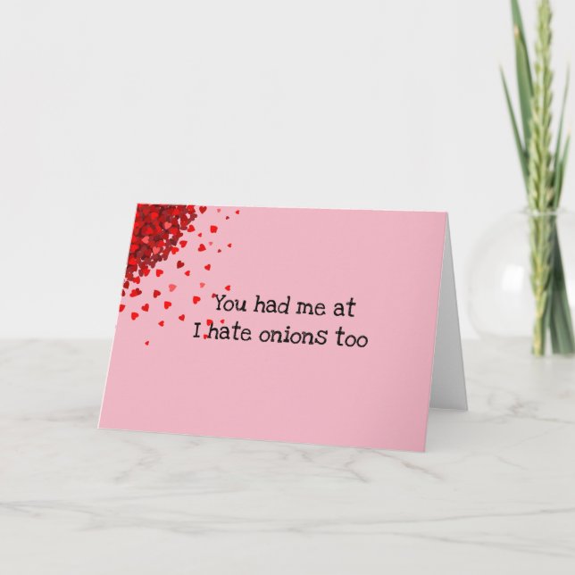 You Had Me  Funny Valentine's day Customise Card (Front)