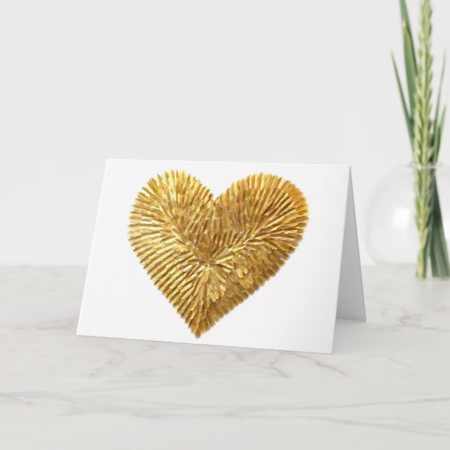 You have a heart of gold greeting card (Front)