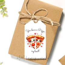 You have a pizza my heart Valentine's Day Card