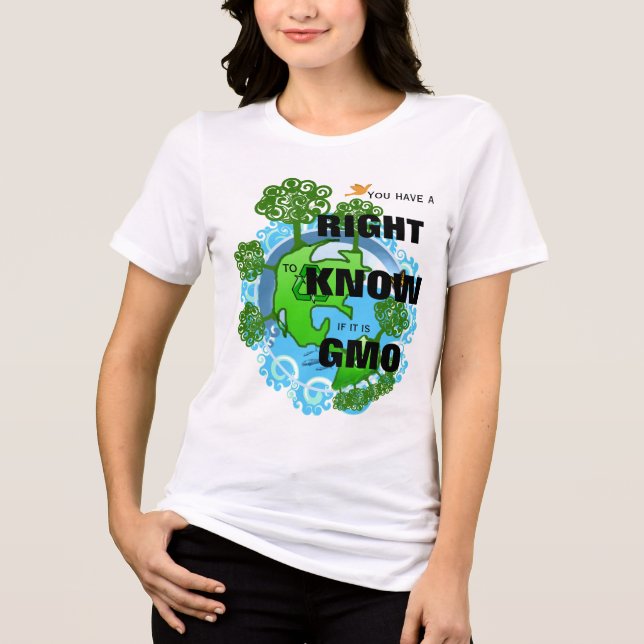 You Have a Right to Know If It is GMO Tri-Blend Shirt (Front)