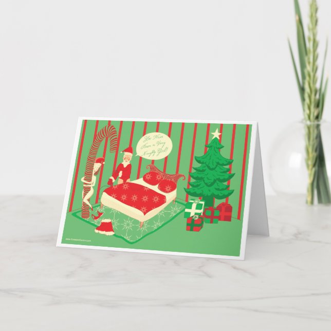 You Have Been a Naughty Girl! Holiday Card (Front)