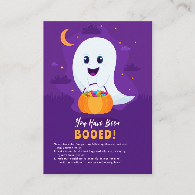 You Have Been Booed Halloween Card (Front)