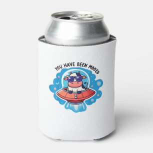 You Have Been Moo'ed Mooed Cow Moo-Ed Space Funny Can Cooler