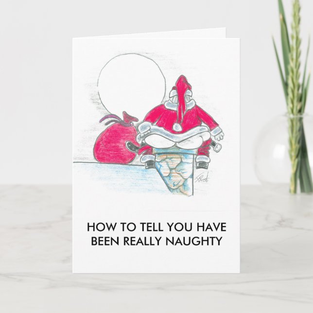 YOU HAVE BEEN NAUGHTY HOLIDAY CARD (Front)