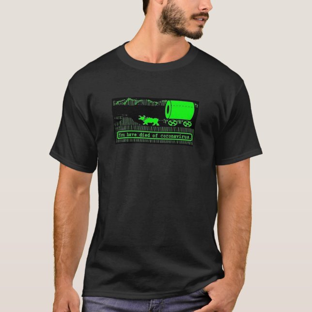 You have Died of Coronavirus - Funny Oregon Trail T-Shirt (Front)