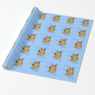 you have encountered a doge wrapping paper