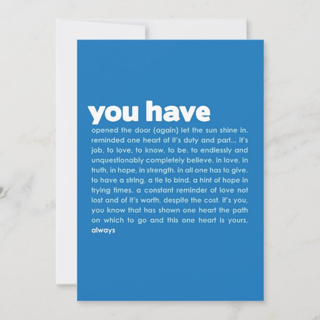 you have | mini-print (Front)