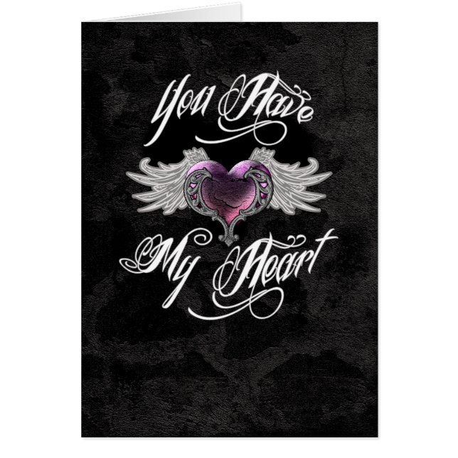 You Have My Heart Pink Greeting Card (Front)