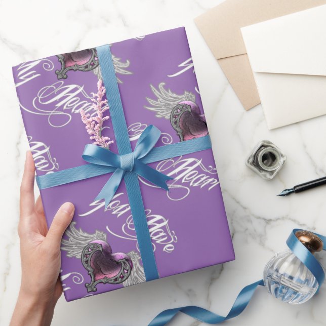 You Have My Heart Pink Wrapping Paper (Gifting)