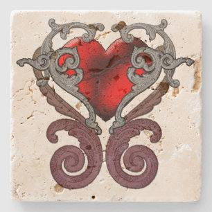 You Have My Heart Stone Coaster