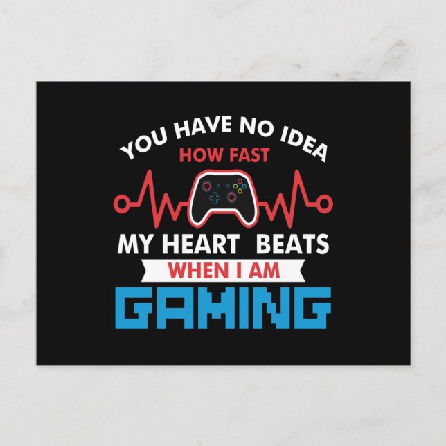 You Have No Idea How Fast My Heart Postcard (Front)