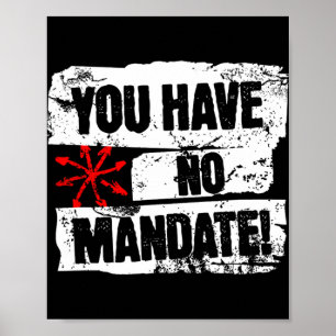 You Have No Mandate Political Protest Anti-trump Poster