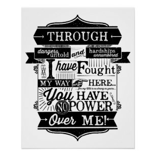 You have no power over me poster