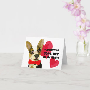 You Have The Corg-Key to my Heart - Valentines Day Card