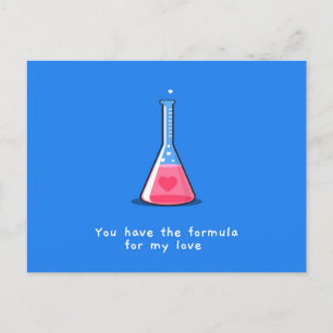 You Have The Formula For My Love Holidays Holiday Postcard