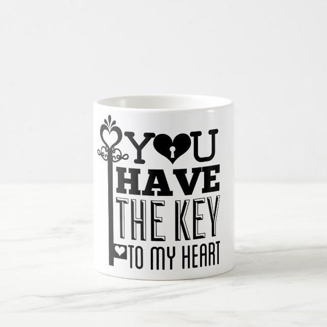 You Have the Key to My Heart Coffee Mug (Center)
