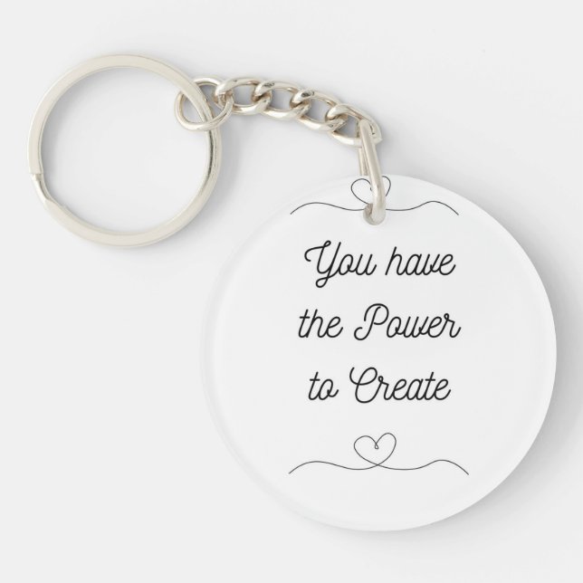 You have the Powe to Create key Ring (Front)
