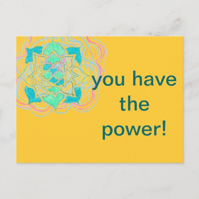 You Have the Power Postcard (Front)