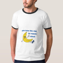You Have the Right to Keep Silent Funny Banana T-S