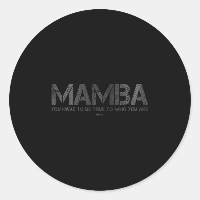 You Have To Be True To Who You Are Basketball Moti Classic Round Sticker (Front)