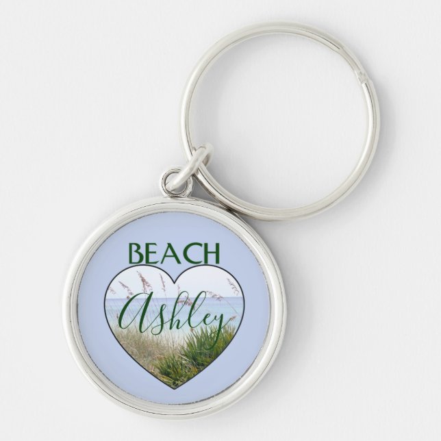 You Heart Destin Beach Key Ring (Front)