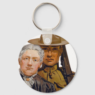 YOU help my boy win the war Key Ring