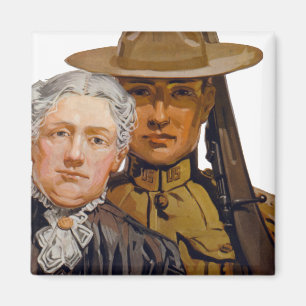 YOU help my boy win the war Magnet