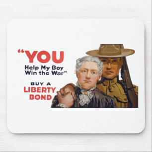 YOU help my boy win the war Mouse Mat