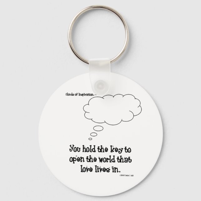 You hold the key to love (keychain) ring (Front)