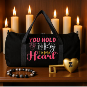 You Hold The Key To My Heart Duffle Bag