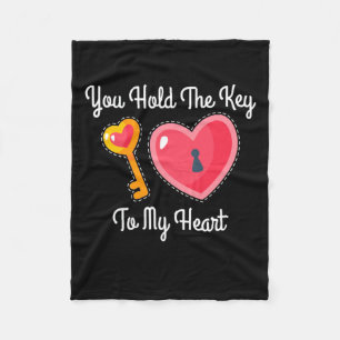 You Hold The Key To My Heart Fleece Blanket