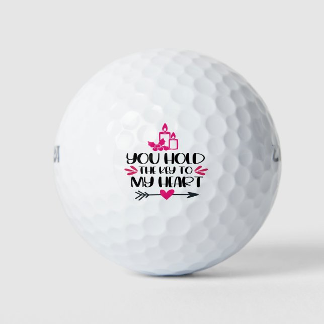 You Hold the Key to My Heart Golf Balls (Front)