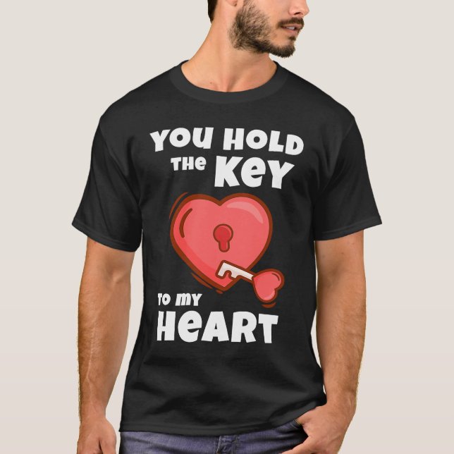 You Hold The Key To My Heart  Valentines Day Women T-Shirt (Front)