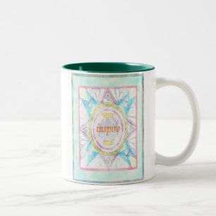 You Inspire Me Two-Tone Coffee Mug