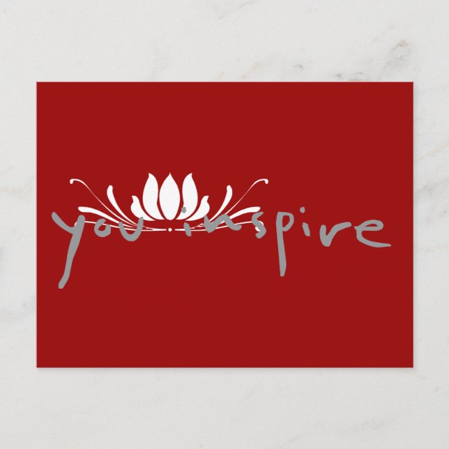 You Inspire Postcard (Front)