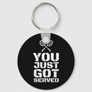 You Just Got Served Quote Shuttle Gift Badminton Key Ring