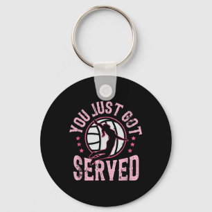 You Just Got Served Volleyball Beach Volleyball Key Ring