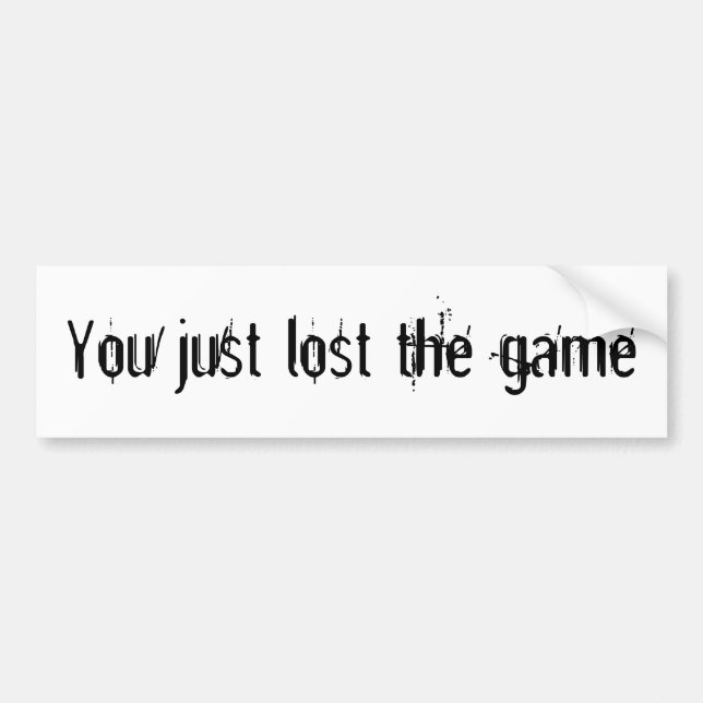 You just lost the game Sticker (Front)