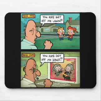You Kids Get Off My Lawn! Mouse Mat