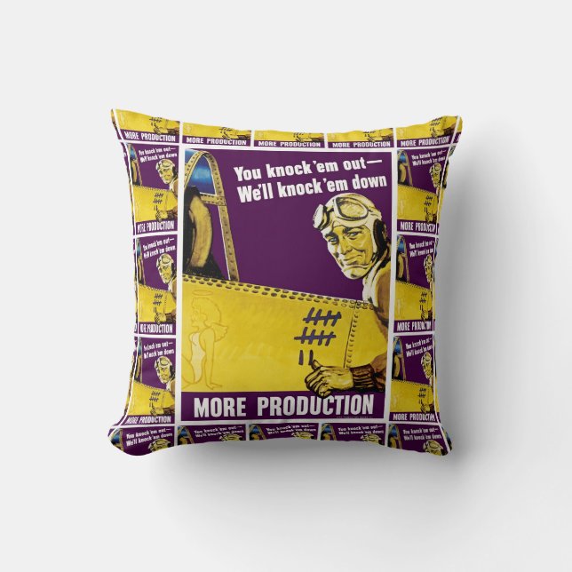 You Knock 'Em Out Cushion (Front)