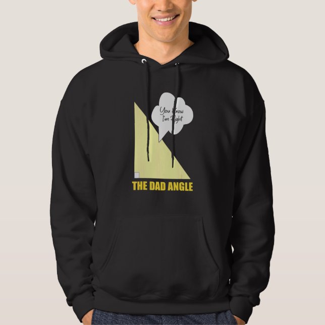 You Know I'm Right Math Teacher Dad  Math Pun Equa Hoodie (Front)