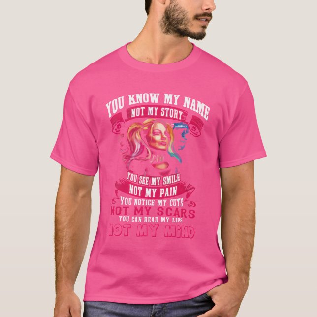You Know My Name Not My Story retro T-Shirt (Front)