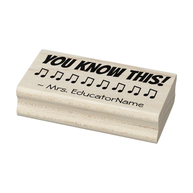 "YOU KNOW THIS!" Educator Rubber Stamp (Stamp)