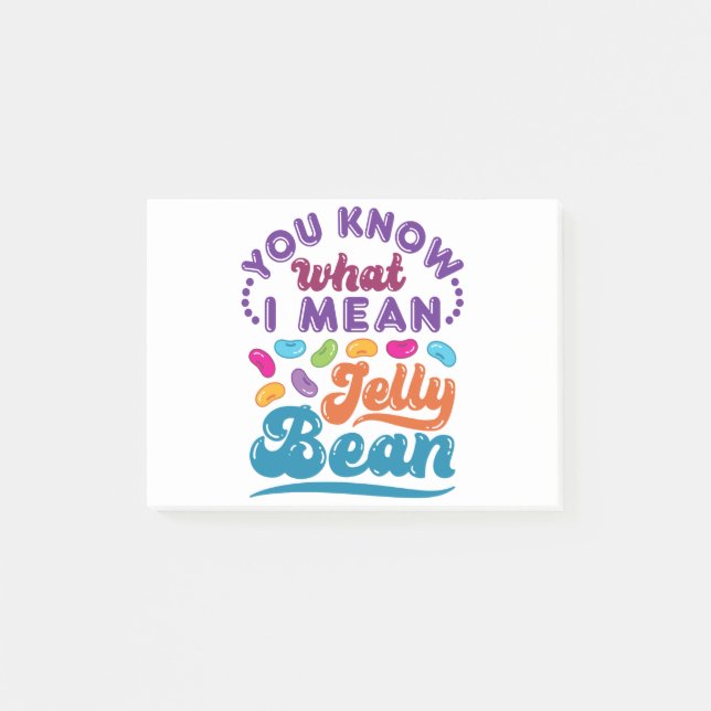 You Know What I Mean Jelly Bean Post-it Notes (Front)