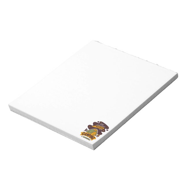 You Know What Rhymes With Camping Alcohol Notepad (Rotated)