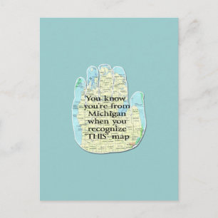 You Know You are From Michigan When Postcard