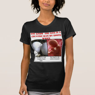 YOU KNOW YOU LIVE IN A COUNTRY RAN BY IDIOTS WHEN T-Shirt